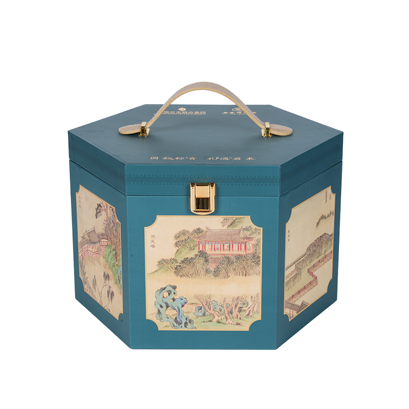 กล่องบรรจุภัณฑ์เค้กสองประตูแข็ง