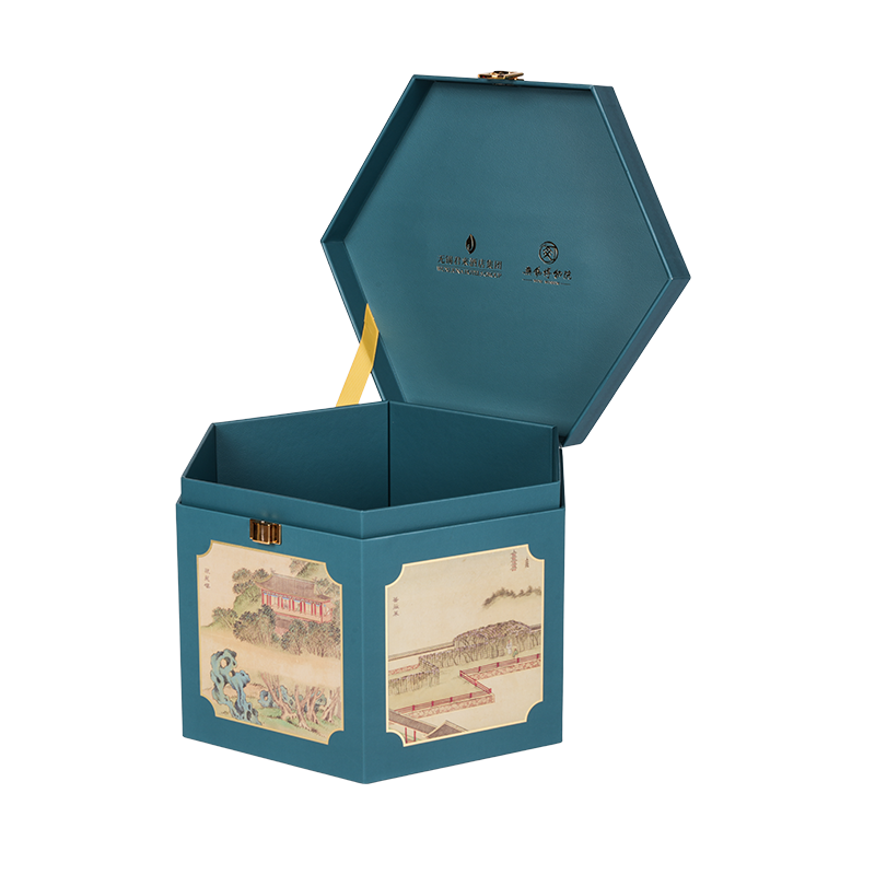 กล่องบรรจุภัณฑ์เค้กสองประตูแข็ง