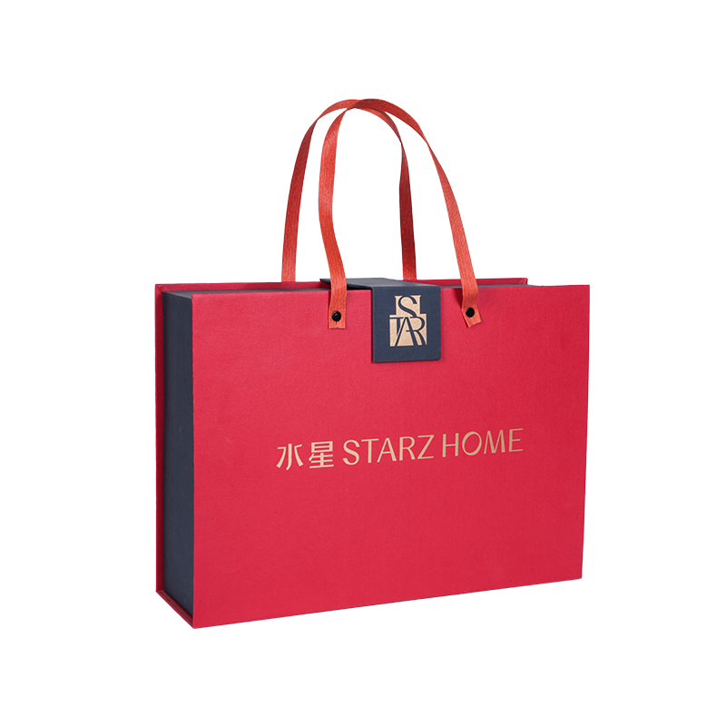 กล่องกระดาษเคลือบรูปหนังสือเคลือบสารป้องกันการเปรอะเปื้อนและกันความชื้นสำหรับบรรจุภัณฑ์สิ่งทอภายในบ้าน