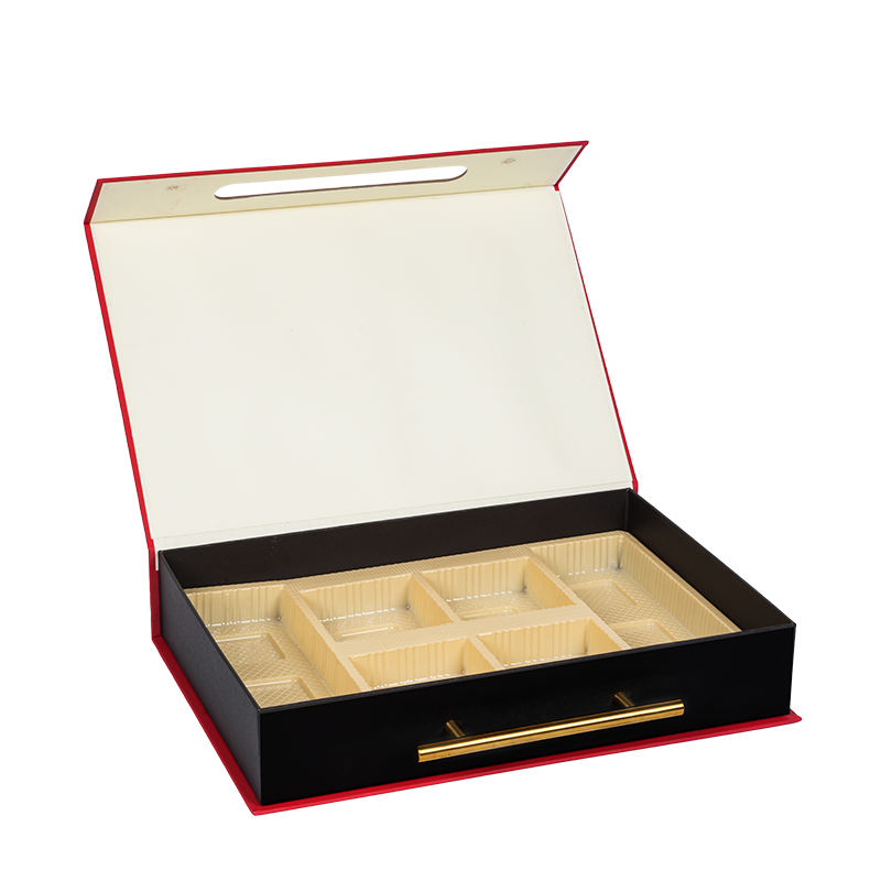 กล่องบรรจุภัณฑ์เค้กสองประตูแข็ง