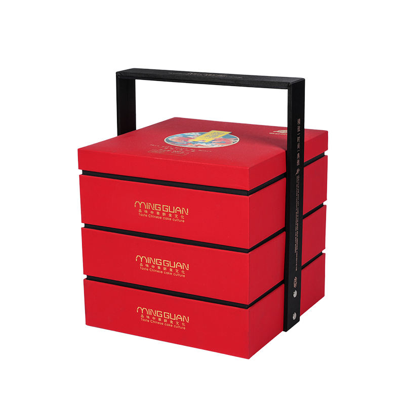 กล่องบรรจุภัณฑ์เค้กสองประตูแข็ง