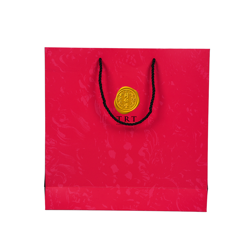 ถุงหิ้วกระดาษการ์ดสีขาวแนวตั้งสำหรับใส่อาหารเสริมสุขภาพ