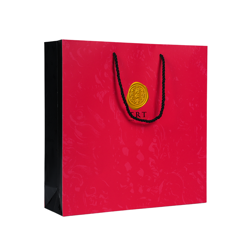 ถุงหิ้วกระดาษการ์ดสีขาวแนวตั้งสำหรับใส่อาหารเสริมสุขภาพ