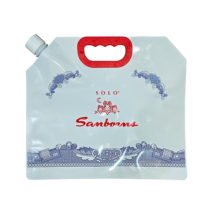 กระเป๋า Solo swirl top — กระเป๋าตั้งพื้นโปร่งแสงสีขาว