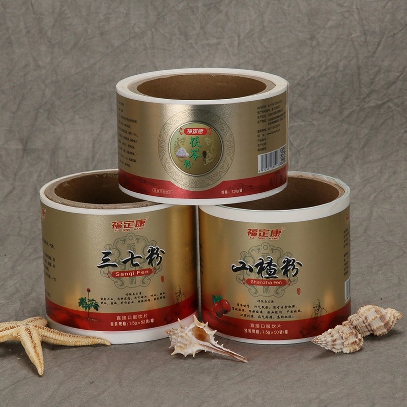 ฉลากติดด้วยตนเองสำหรับอาหารเสริมเพื่อสุขภาพ